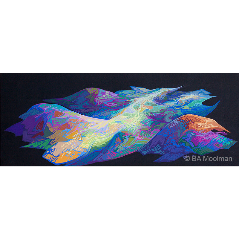 <b>Earth Circuitry 10</b> Earth Circuitry 10, a BA Moolman Painting.