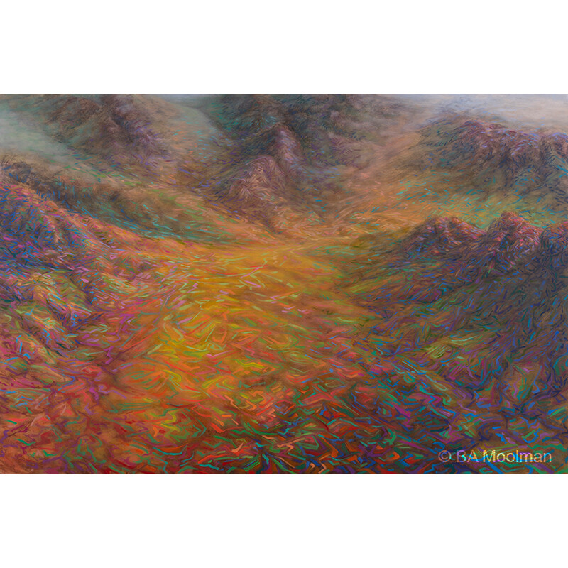 <b>Where Kudus Roam</b> Where Kudus Roam, a BA Moolman Painting.