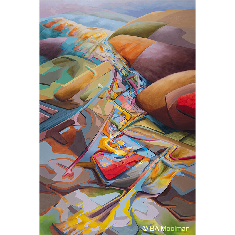 <b> Winter Solstice </b> Winter Solstice, a BA Moolman Painting.