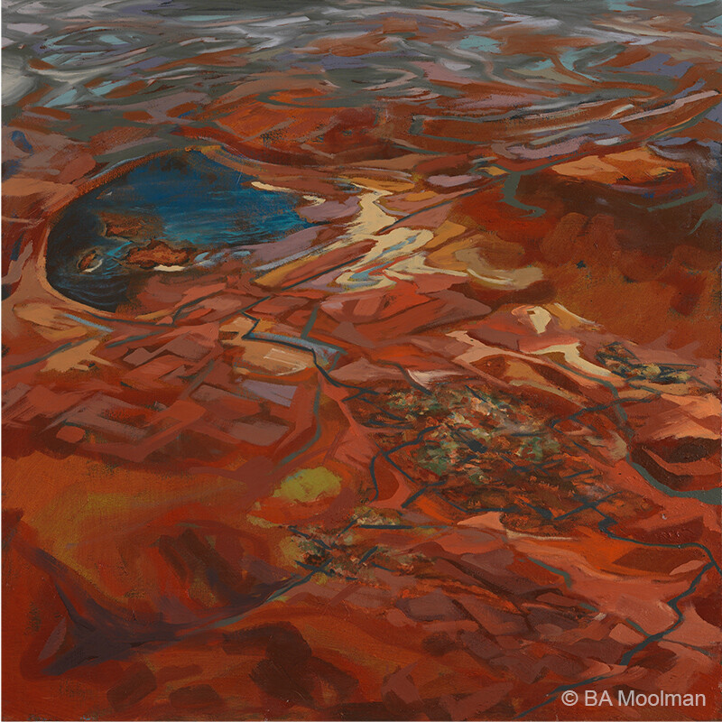 <b> Alluvial Valley </b> Alluvial Valley, a BA Moolman Painting.