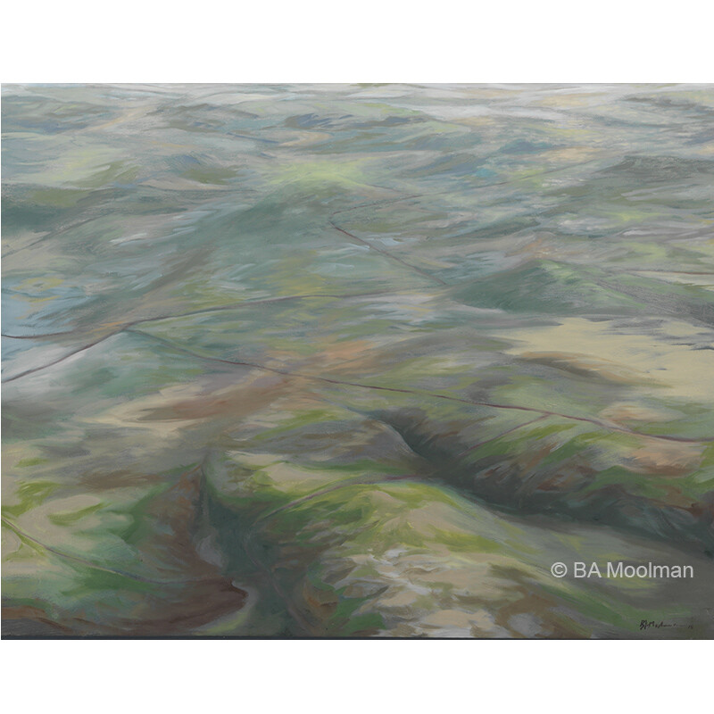 <b>Meiringspoort </b> Meiringspoort, a BA Moolman Painting.