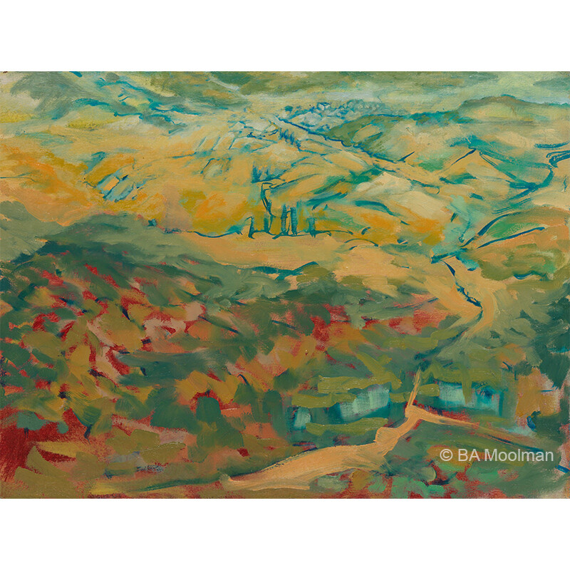 <b> Mistkraal </b> Mistkraal, a BA Moolman Painting.
