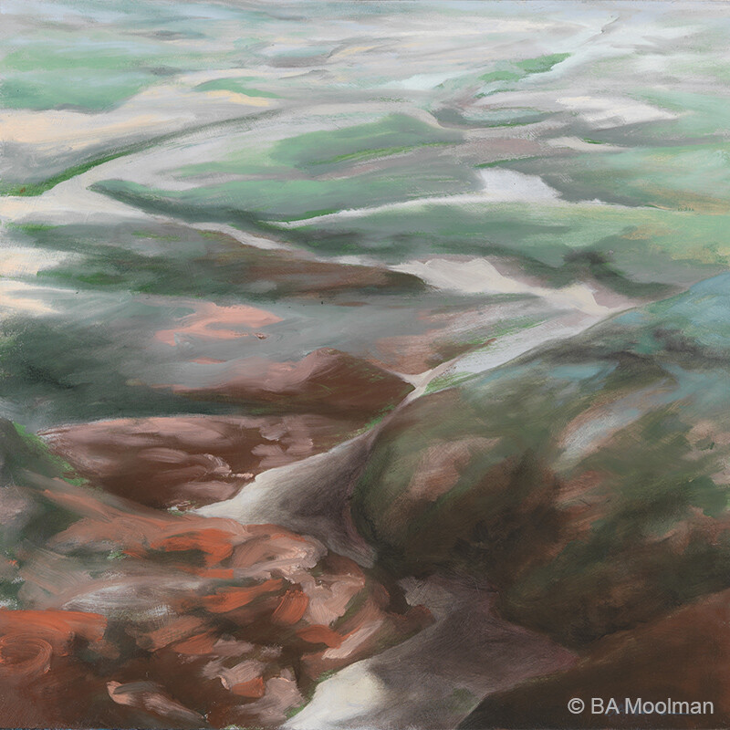 <b> Near Samenkomst </b> Near Samenkomst, a BA Moolman Painting.