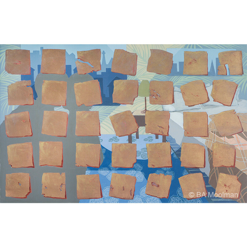 <b> Love in the City</b> Love in the City, a BA Moolman Painting.