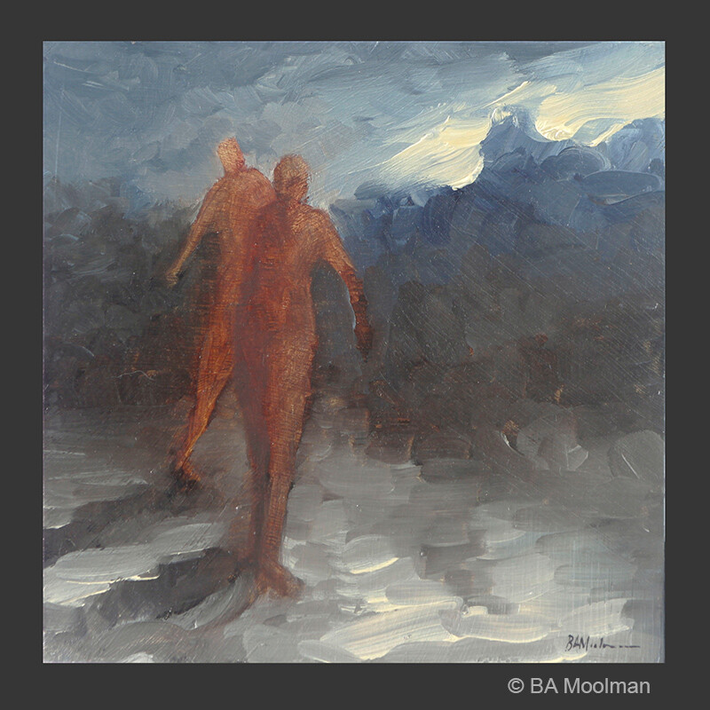 <b> Human Gestures No. 46</b> Human Gestures No. 46, a BA Moolman Painting.
