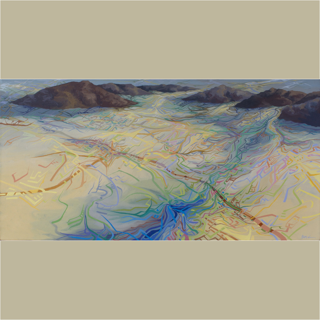 <b>Earth Circuitry</b> Earth Circuitry 14, painting by BA Moolman